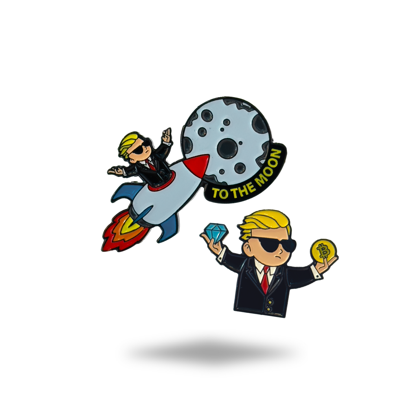 Alpha Putts Wall Street Bets bundle — Diamond Hands and To The Moon golf ball markers set