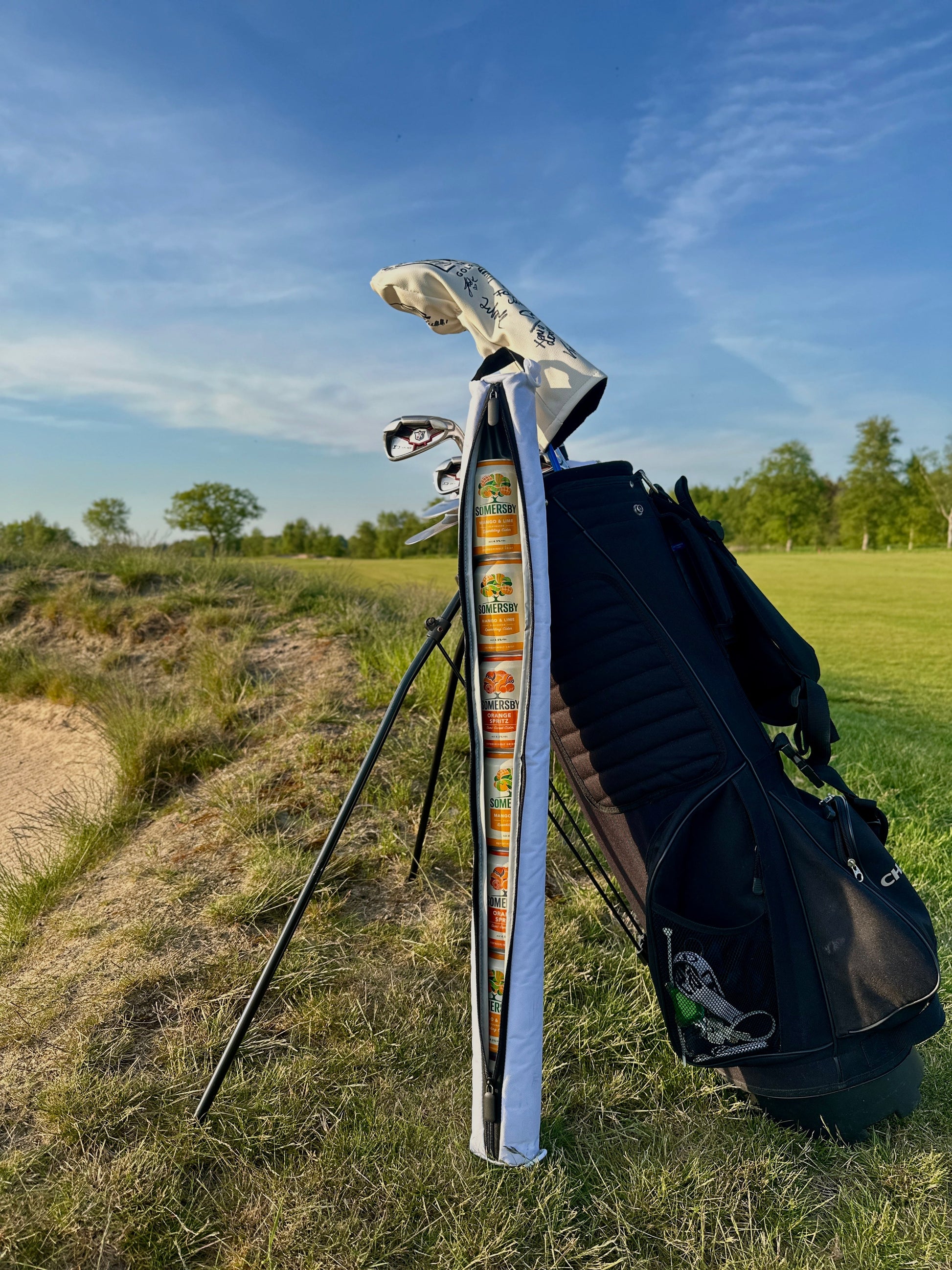 Beer Buddy insulated golf bag drink cooler — discreet design fits most golf bags