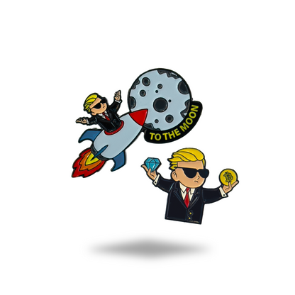 Alpha Putts Wall Street Bets bundle — Diamond Hands and To The Moon golf ball markers set