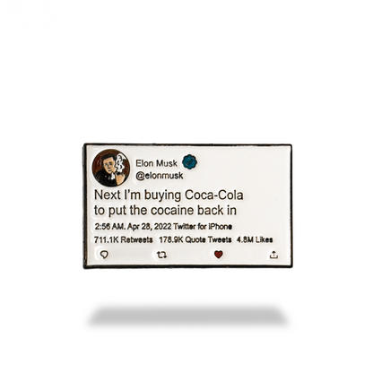 Alpha Putts Musk Tweet funny golf ball marker — premium enamel cast steel, novelty golf gift