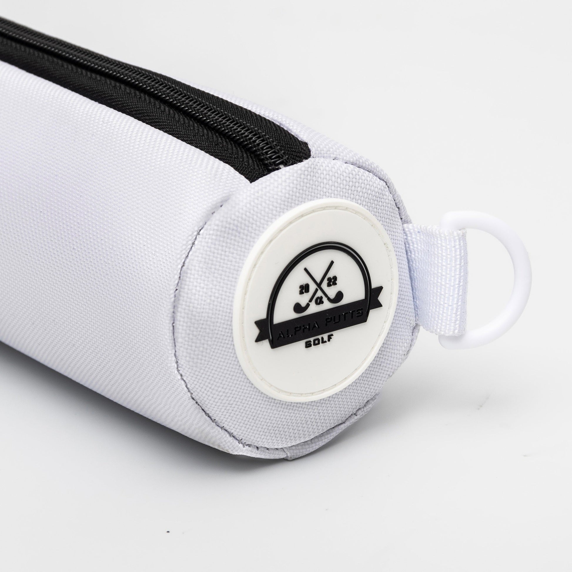 Alpha Putts Beer Buddy golf cooler sleeve on golf course