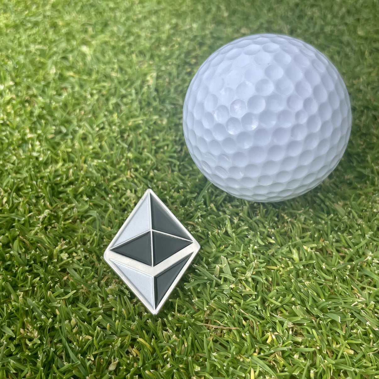 Alpha Putts Ethereum Golf Ball Marker